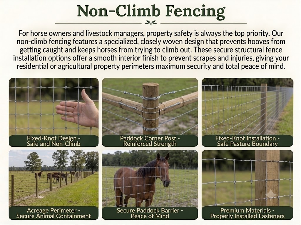 non climb horse fence