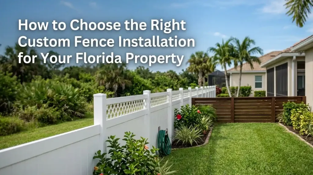 custom fence installation for Florida homes