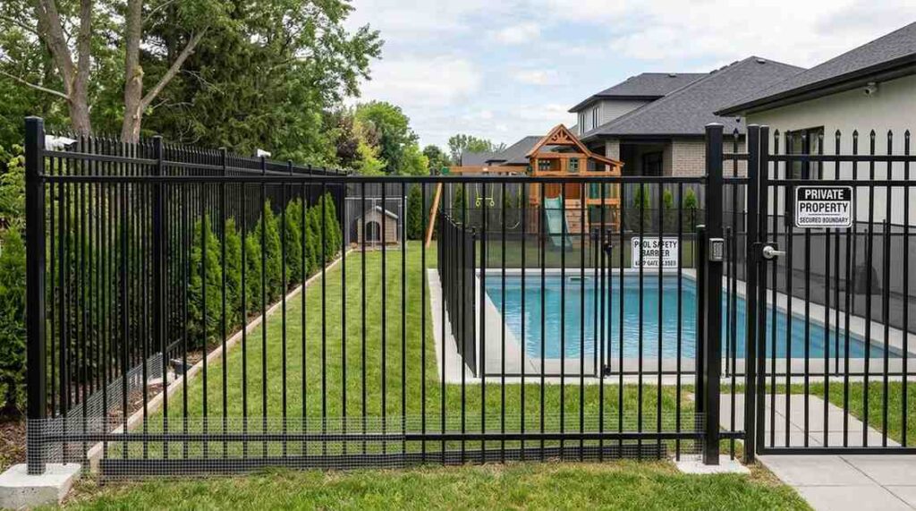 property boundary protection fence