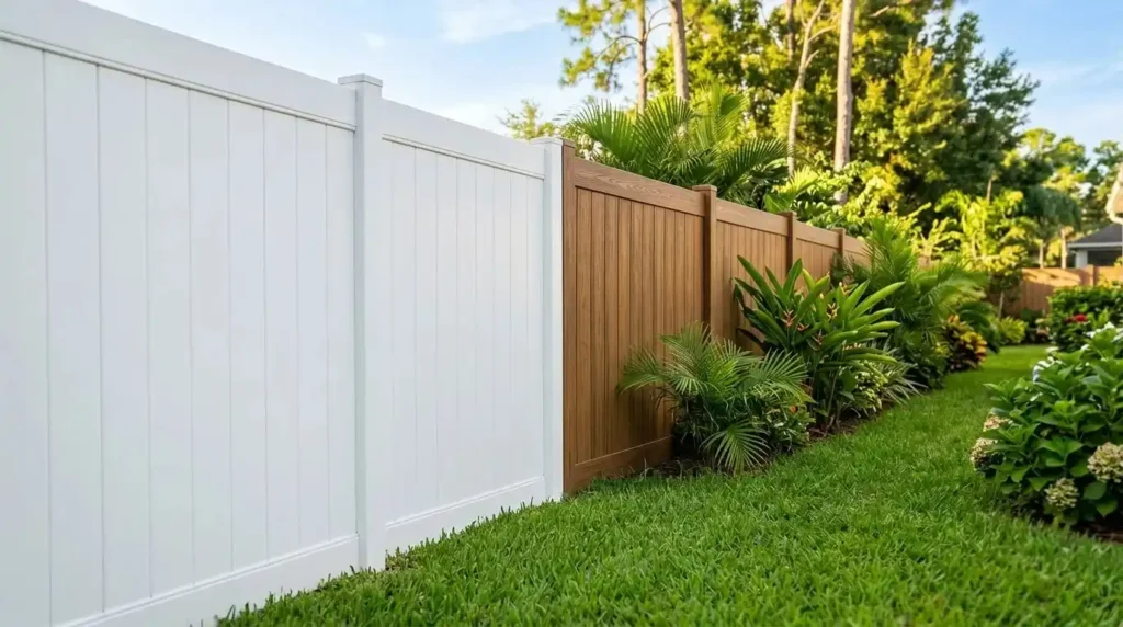 Weather-resistant composite fence for Florida homes