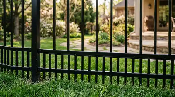 aluminum fence puppy picket