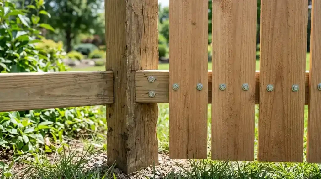 components of a board fence