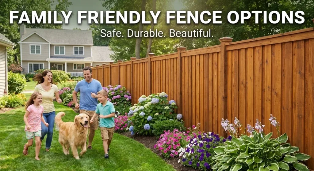 family friendly fence option