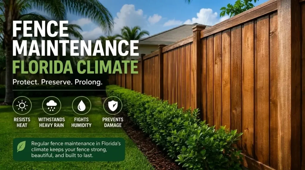 fence maintenance Florida climate
