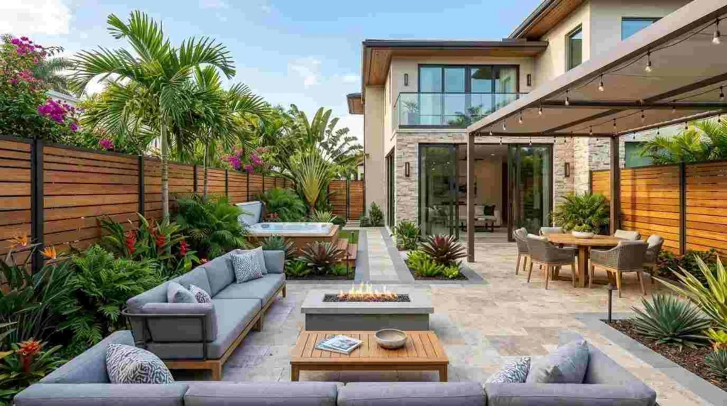 modern privacy fence Florida fl