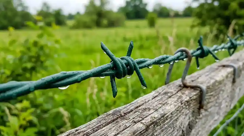 pvc-coated wire fence