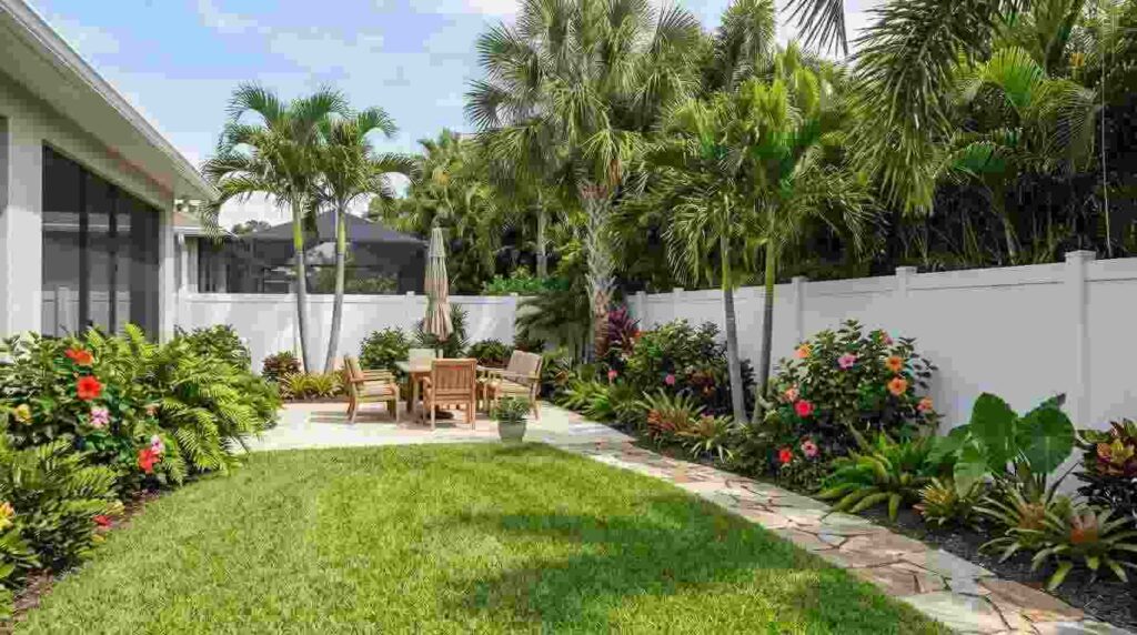 vinyl fence in backyard Florida